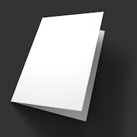 a white sheet of paper on a black background