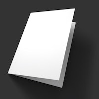 a white sheet of paper on a black background
