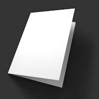 a white sheet of paper on a black background